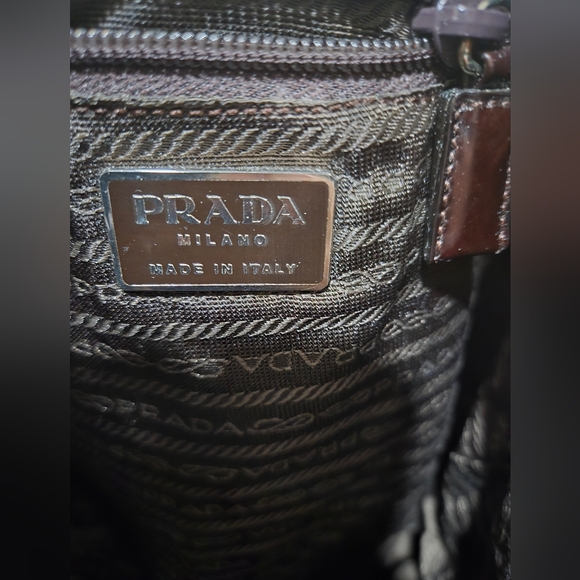 PRADA BROWN NYLON BACKPACK-AUTHENTIC - Picture 4 of 5